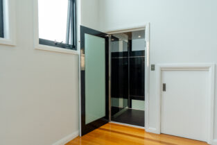 the compass Compass home lift installed in a residential home interior