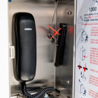 Close-up of a compass home lift safety feature inside a residential lift