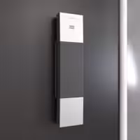 Modern black and white wall intercom system