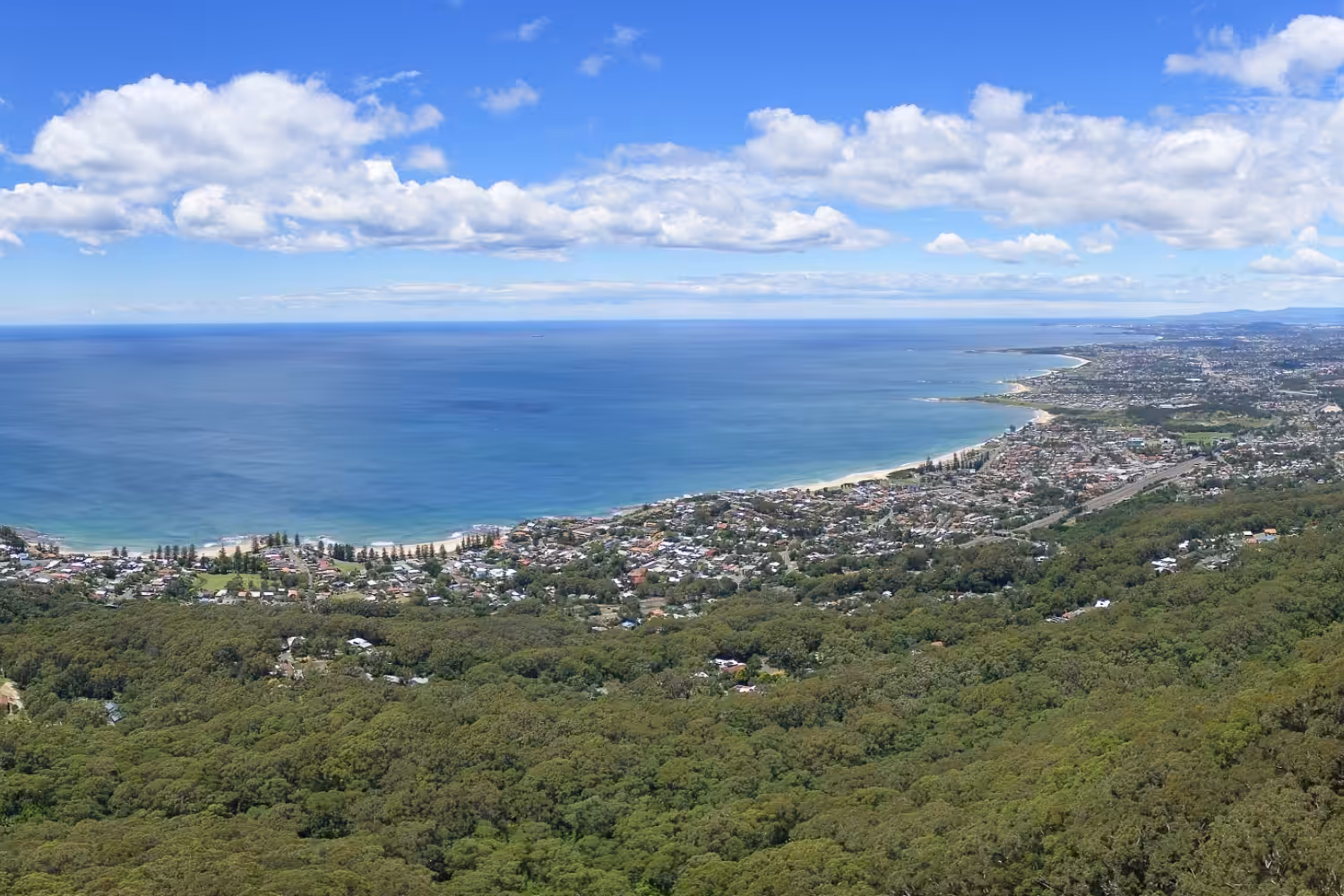Scenic mountain area in Illawarra, New South Wales